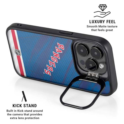 NHL New York Rangers Home Jersey iPhone 14 Pro Kickstand Case